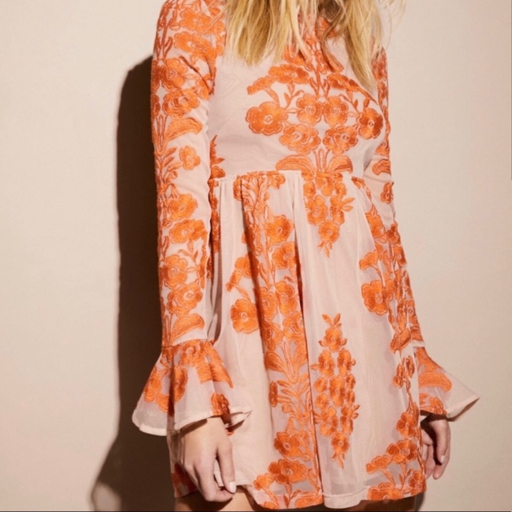 For Love And Lemons Temecula Dress Orange
